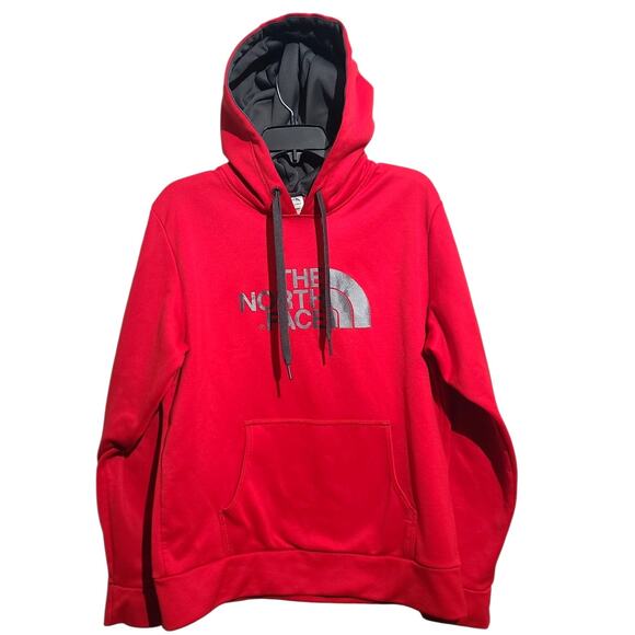 The North Face Red Half Dome Fleece Hoodie Size Medium - Picture 1 of 5